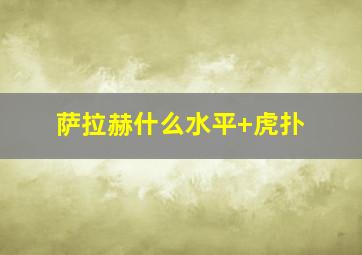 萨拉赫什么水平 虎扑